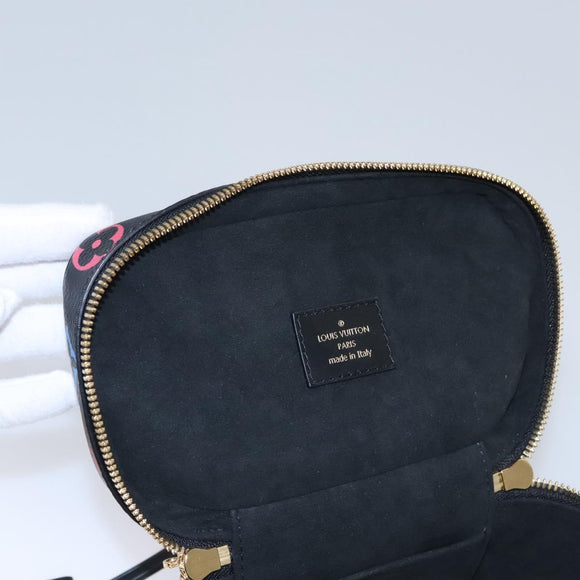 LOUIS VUITTON Monogram Game On Vanity PM Handtasche Noir M57482 LV Auth 108299SM