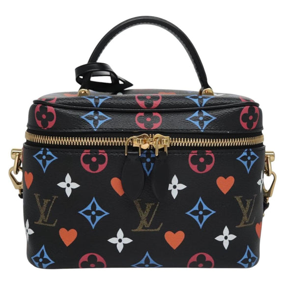 LOUIS VUITTON Monogram Game On Vanity PM Handtasche Noir M57482 LV Auth 108299SM