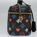 LOUIS VUITTON Monogram Game On Vanity PM Handtasche Noir M57482 LV Auth 108299SM-4