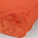 PRADA Shoulder Bag Nylon Orange Silver Auth 108312-15