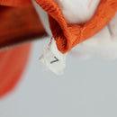 PRADA Shoulder Bag Nylon Orange Silver Auth 108312-11