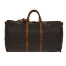 LOUIS VUITTON Monogram Keepall Bandouliere 60 Boston Bag M41412 LV Auth 108317-13