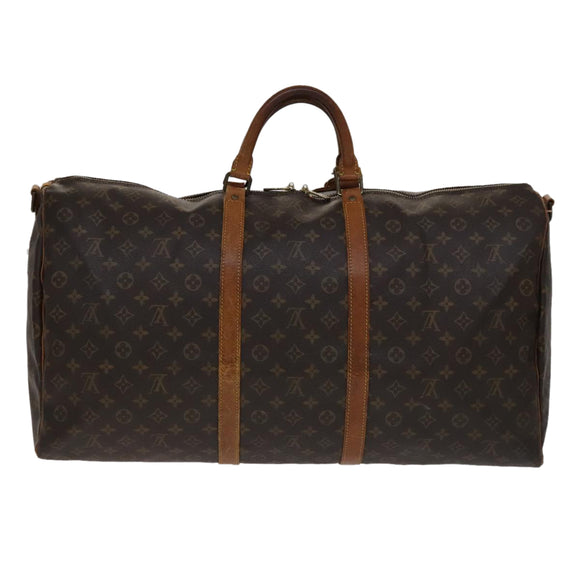 LOUIS VUITTON Monogram Keepall Bandouliere 60 Boston Bag M41412 LV Auth 108317