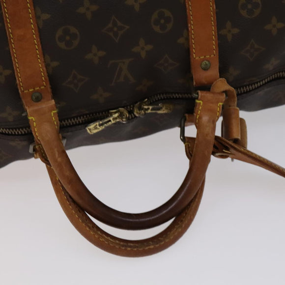 LOUIS VUITTON Monogram Keepall Bandouliere 60 Boston Bag M41412 LV Auth 108317