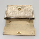 Salvatore Ferragamo Shoulder Bag Sequin 2way Gold Auth 108329-9