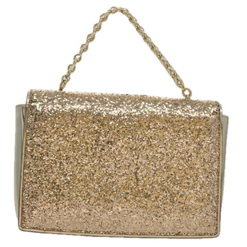 Salvatore Ferragamo Shoulder Bag Sequin 2way Gold Auth 108329 - 0
