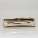 Salvatore Ferragamo Shoulder Bag Sequin 2way Gold Auth 108329-5