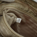 PRADA Shoulder Bag Nylon Pink Beige Silver Auth 108330-11