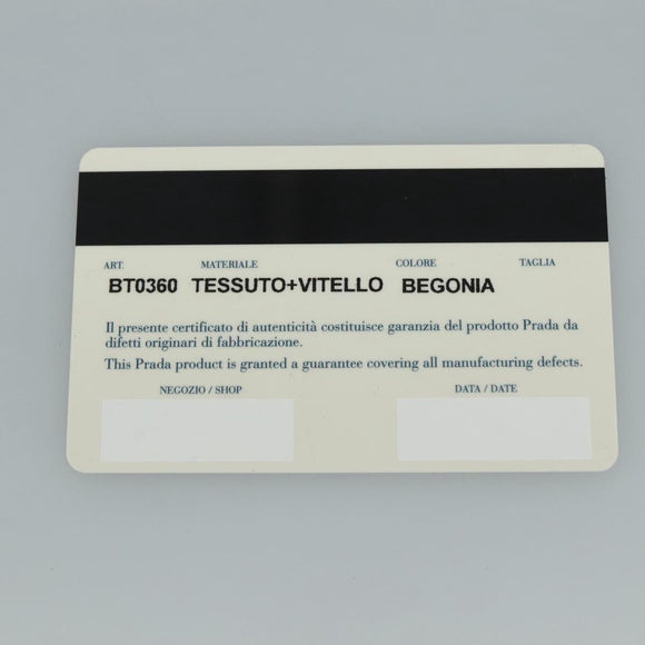 PRADA Shoulder Bag Nylon Pink Beige Silver Auth 108330