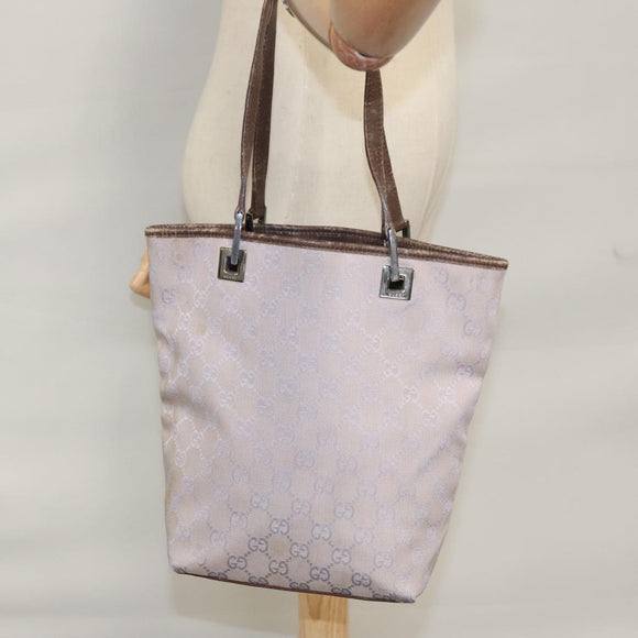 GUCCI GG Canvas Tote Bag Purple 31244 Auth 108341