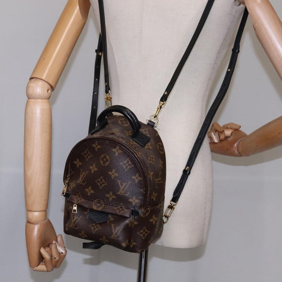 LOUIS VUITTON Monogram Palm Springs MINI Backpack M44873 LV Auth 108350