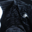 PRADA Hand Bag Nylon Leather Black Silver Auth 108371-19