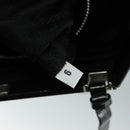 PRADA Hand Bag Nylon Leather Black Silver Auth 108371-12