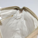 CHANEL Matelasse Chain Shoulder Bag Lamb Skin Beige Gold CC Auth 108395-21