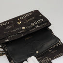 CHANEL Matelasse Chain Shoulder Bag Canvas Black Gold CC Auth 108396-22