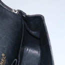 CHANEL Matelasse Chain Shoulder Bag Canvas Black Gold CC Auth 108396-26