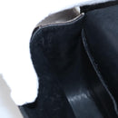 CHANEL Matelasse Chain Shoulder Bag Canvas Black Gold CC Auth 108396-27