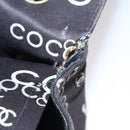 CHANEL Matelasse Chain Shoulder Bag Canvas Black Gold CC Auth 108396-11