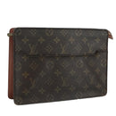 LOUIS VUITTON Monogram Pochette Homme Clutch Bag M51795 LV Auth 108400-1
