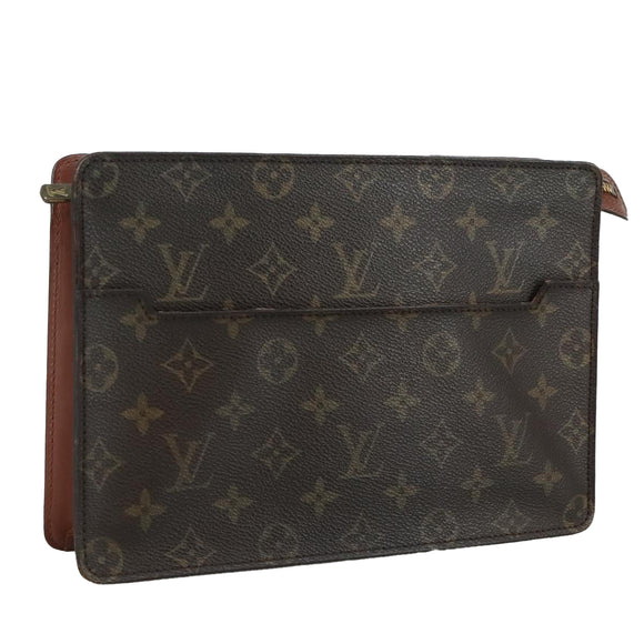 LOUIS VUITTON Monogram Pochette Homme Clutch Bag M51795 LV Auth 108400