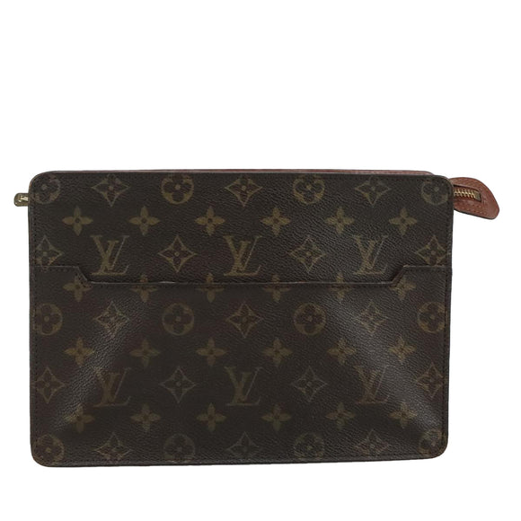 LOUIS VUITTON Monogram Pochette Homme Clutch Bag M51795 LV Auth 108400