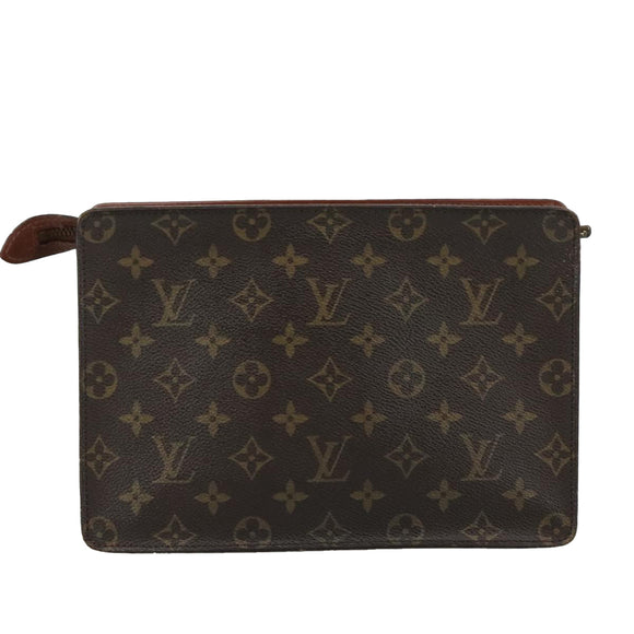 LOUIS VUITTON Monogram Pochette Homme Clutch Bag M51795 LV Auth 108400