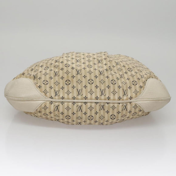 LOUIS VUITTON Monogram Mini Lin Croisette Marina PM Bag Beige M95494 Auth 108405