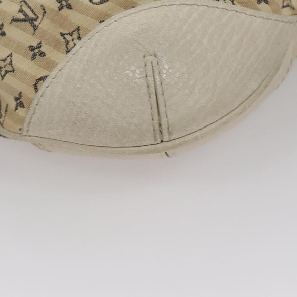 LOUIS VUITTON Monogram Mini Lin Croisette Marina PM Bag Beige M95494 Auth 108405