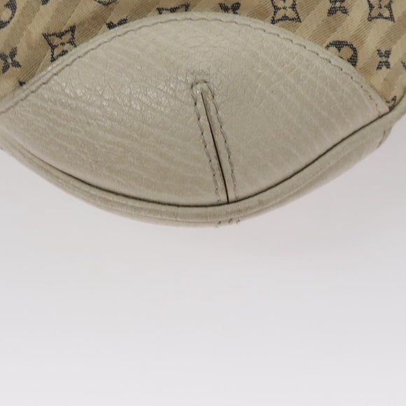 LOUIS VUITTON Monogram Mini Lin Croisette Marina PM Bag Beige M95494 Auth 108405