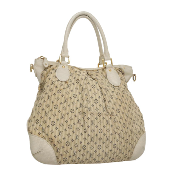 LOUIS VUITTON Monogram Mini Lin Croisette Marina PM Bag Beige M95494 Auth 108405