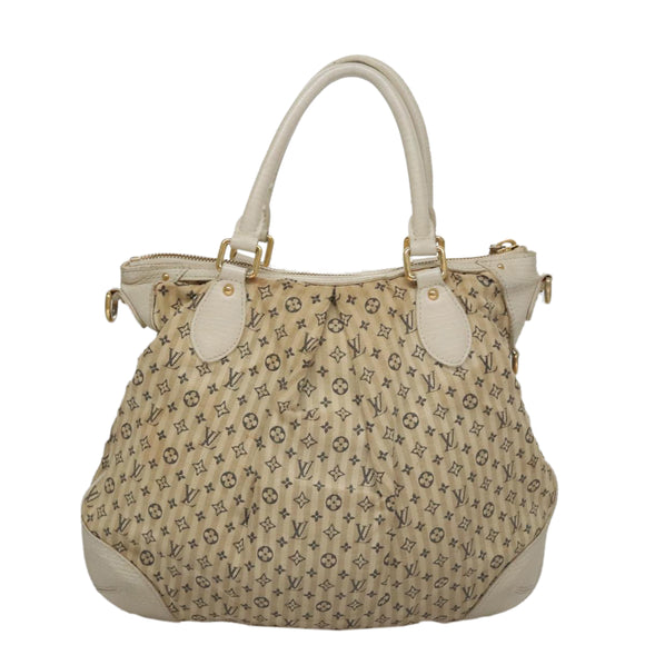 LOUIS VUITTON Monogram Mini Lin Croisette Marina PM Bag Beige M95494 Auth 108405