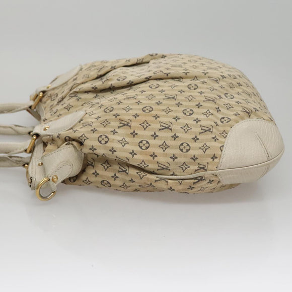 LOUIS VUITTON Monogram Mini Lin Croisette Marina PM Bag Beige M95494 Auth 108405