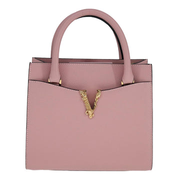 VERSACE Hand Bag Leather 2way Pink Auth 108430 - 0