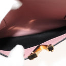 VERSACE Hand Bag Leather 2way Pink Auth 108430-21