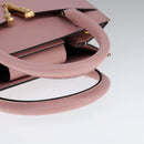 VERSACE Hand Bag Leather 2way Pink Auth 108430-7