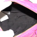 VERSACE Shoulder Bag Leather Pink Auth 108483-16