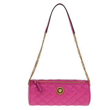 VERSACE Shoulder Bag Leather Pink Auth 108483 - 0