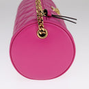 VERSACE Shoulder Bag Leather Pink Auth 108483-4