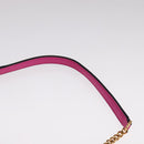 VERSACE Shoulder Bag Leather Pink Auth 108483-8