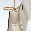 VERSACE Chain Shoulder Bag Patent leather Gold Auth 108487V-20