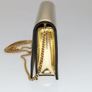 VERSACE Chain Shoulder Bag Patent leather Gold Auth 108487V-3