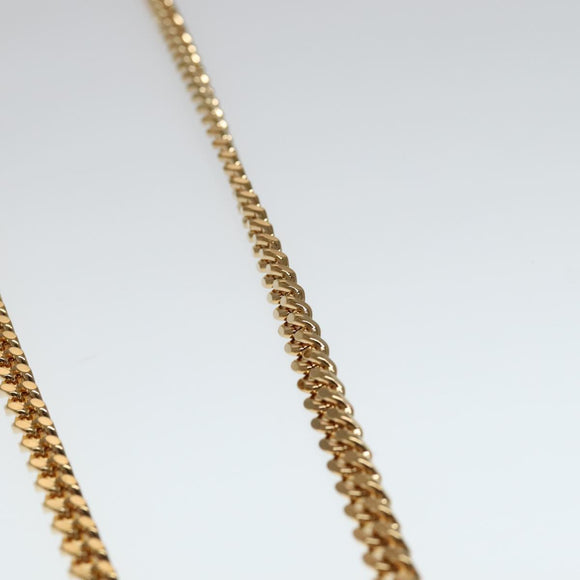 VERSACE Chain Shoulder Bag Patent leather Gold Auth 108487V