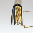 VERSACE Chain Shoulder Bag Patent leather Gold Auth 108490V-4