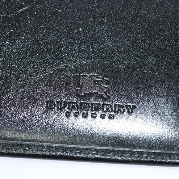 BURBERRY Day Planner Cover Leather Black Auth 108507