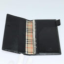 BURBERRY Day Planner Cover Leather Black Auth 108507-7