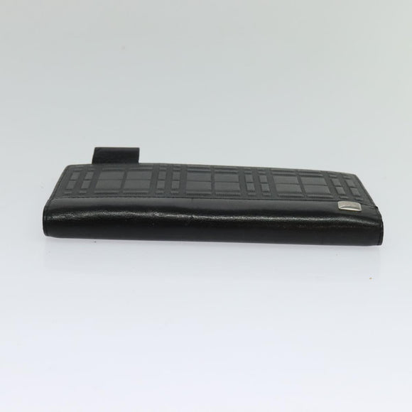 BURBERRY Day Planner Cover Leather Black Auth 108507