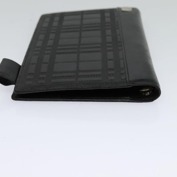 BURBERRY Day Planner Cover Leather Black Auth 108507