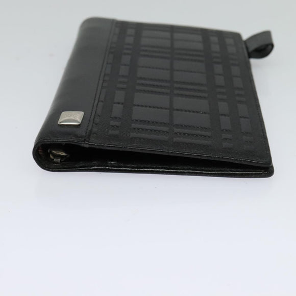 BURBERRY Day Planner Cover Leather Black Auth 108507