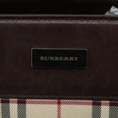 BURBERRY Nova Check Hand Bag Canvas 2way Beige Auth 108520-17