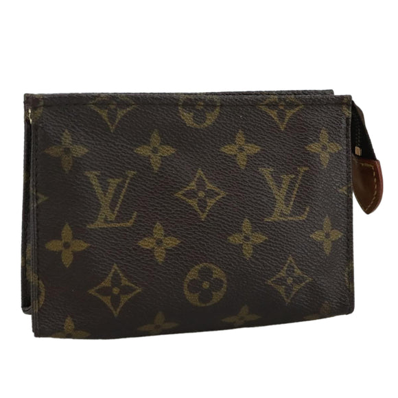 LOUIS VUITTON Monogram Poche Toilette 15 Pouch M47546 LV Auth 108574